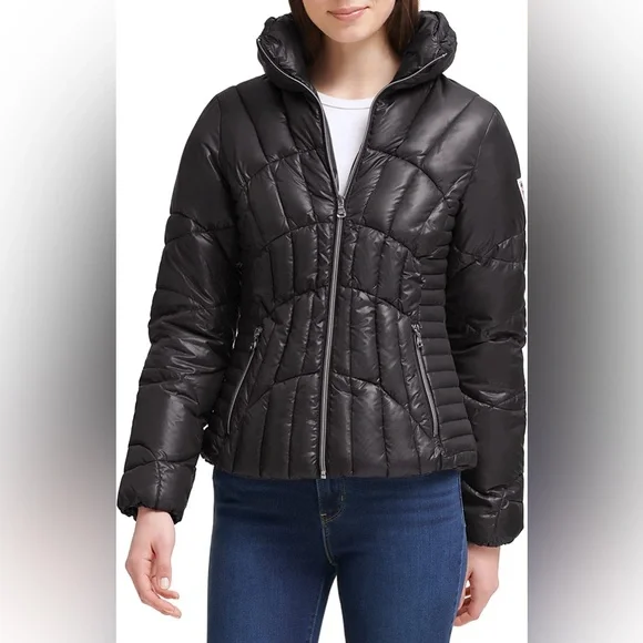 Women’s Guess black coat - Picture 1 of 9